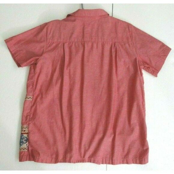 Boho Inspired Bobbie Brooks Paisley Patchwork Blouse Top Sz 14/16 Red Vintage - Picture 7 of 7